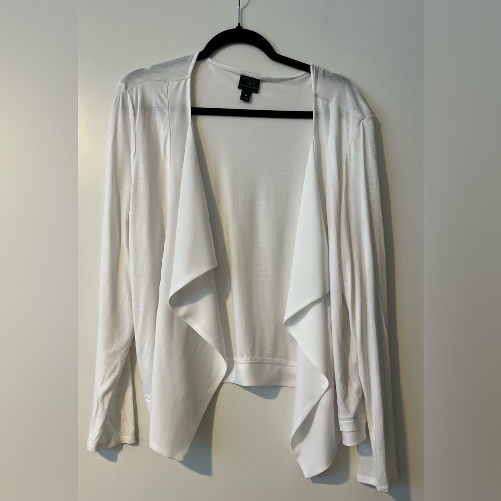 Worthington White Women's Cardigan - simple but elegant open front cardigan
